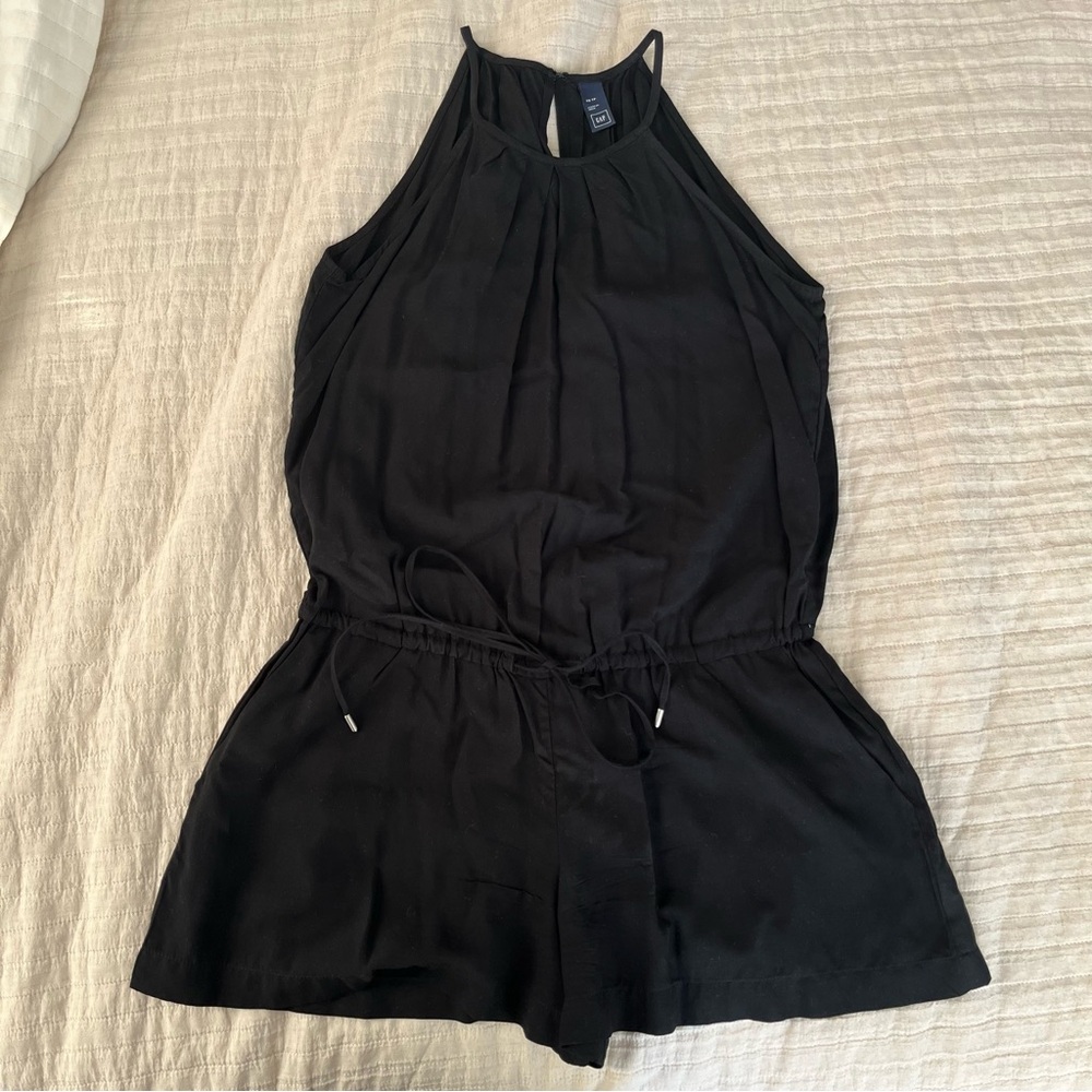 GAP Black Sleeveless Romper